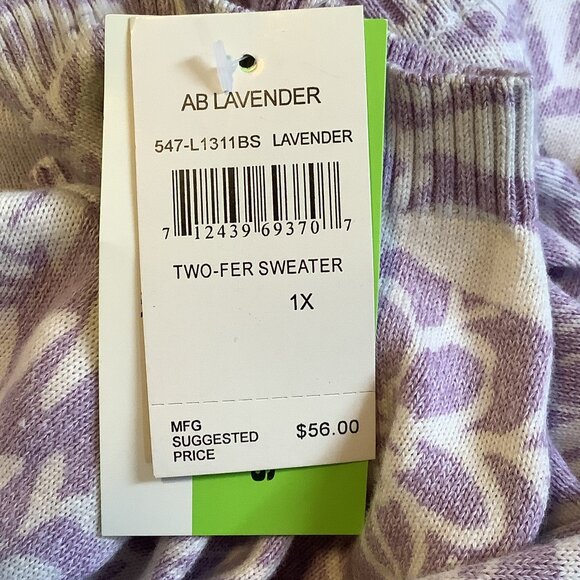 NWT C.D.Daniels Short Sleeve Sweater Size: 1X - Picture 7 of 7